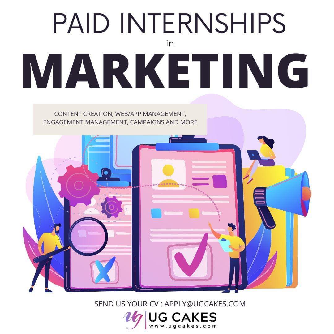 Hiring paid interns in marketing | UG Cakes