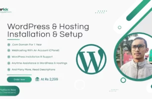 I will install WordPress with a domain and reliable hosting
